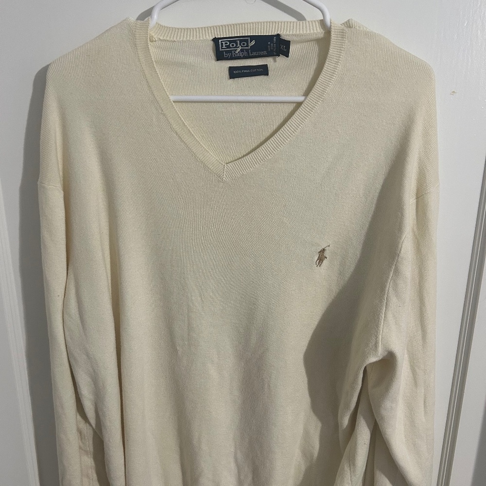 Polo by Ralph Lauren V Neck Sweater - PIMA COTTON
